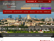 Tablet Screenshot of fortworthchamber.com